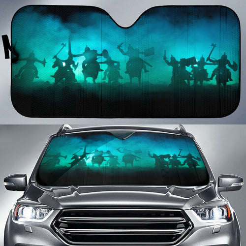 Medieval Battle Scene Car Sun Shade Auto Sun Shade