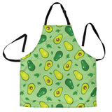 Avocado Pattern Green Background Adjustable Apron