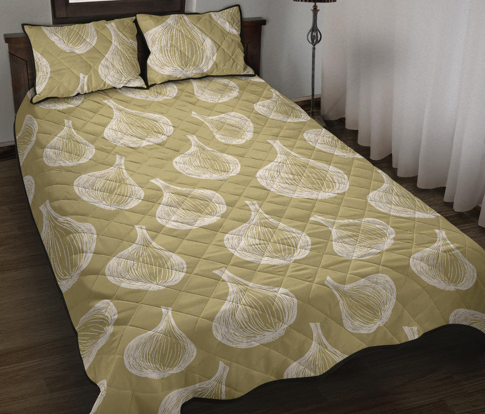 Garlic design pattern Quilt Bed Set