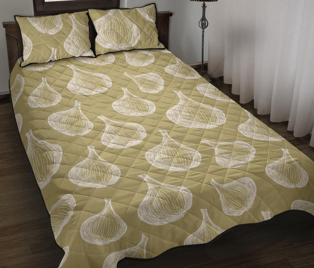 Garlic design pattern Quilt Bed Set