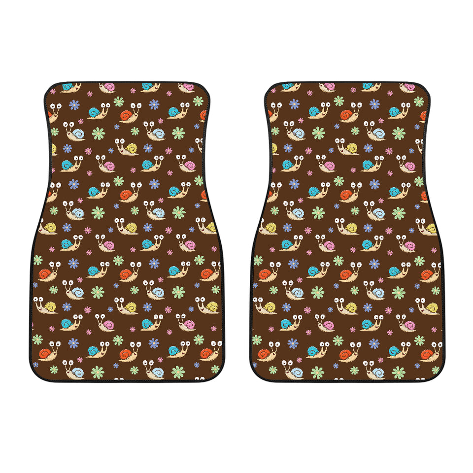 Snail Pattern Print Design 03 Front Car Mats