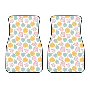 Colorful Onions White Background Front Car Mats