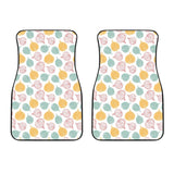 Colorful Onions White Background Front Car Mats