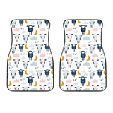 Cute Sleeping Sheep Moon Cloud Pattern Front Car Mats