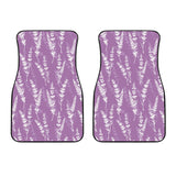 Lavender Flowers Purple Pattern Front Car Mats