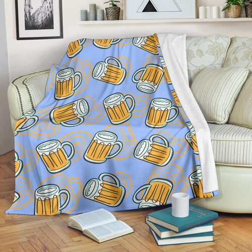 Beer Pattern Premium Blanket