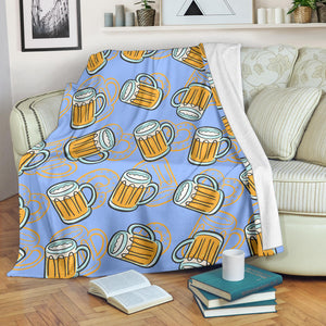 Beer Pattern Premium Blanket