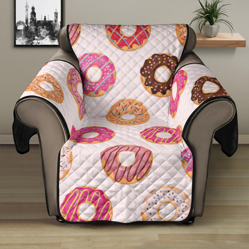 Colorful donut pattern Recliner Cover Protector