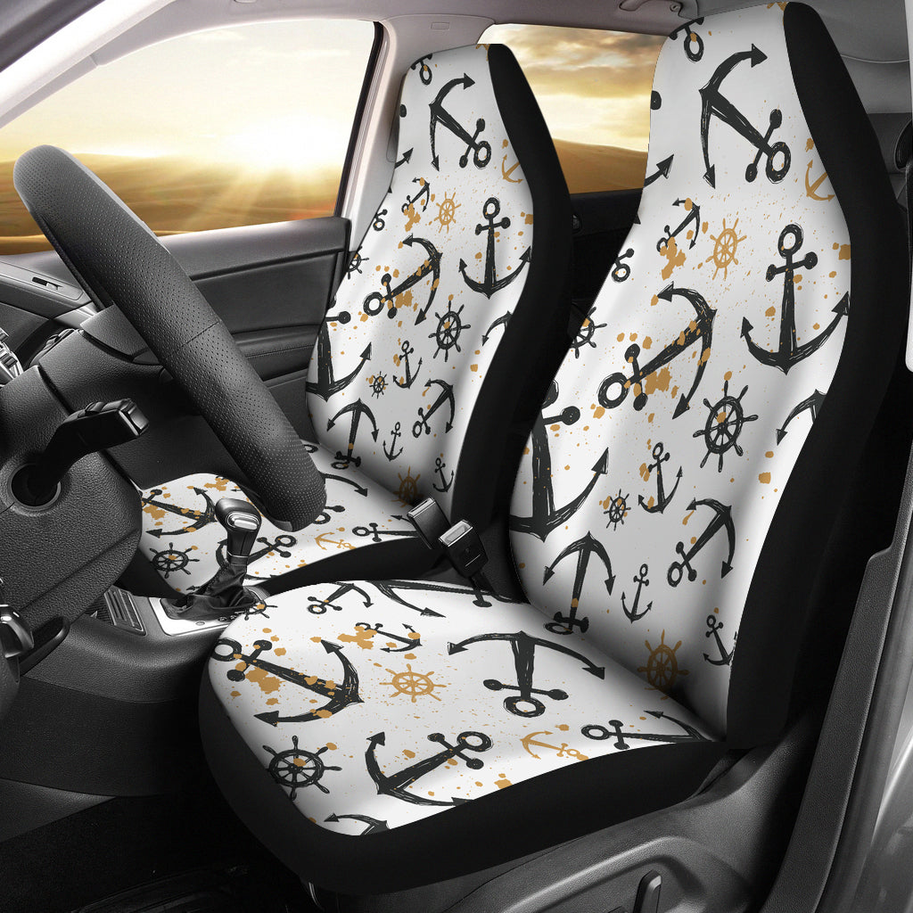 Anchors Rudders Pattern  Universal Fit Car Seat Covers