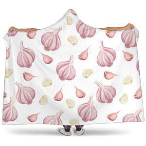 Garlic Pattern Hooded Blanket