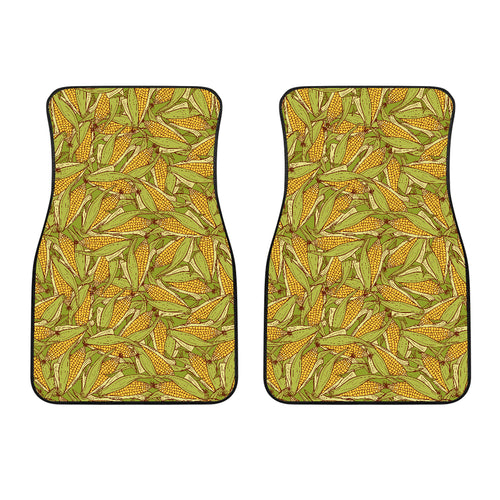 Corn Pattern Print Design 01 Front Car Mats