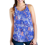 white bengal tigers pattern Women Racerback Tank Top