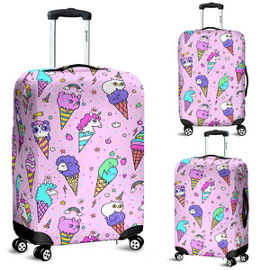 Cute Ice Cream Cone Animal Pattern Luggage Covers