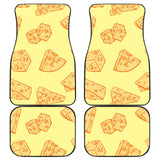 Cheese Design Pattern Front And Back Car Mats