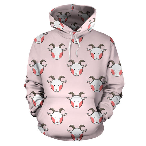 Cute Goat Pattern Men Women Pullover Hoodie