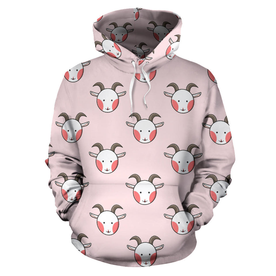 Cute Goat Pattern Men Women Pullover Hoodie
