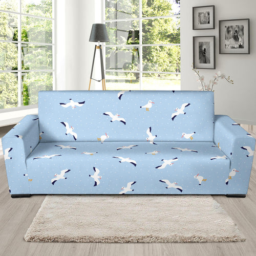 Seagull Pattern Print Design 02  Sofa Slipcover