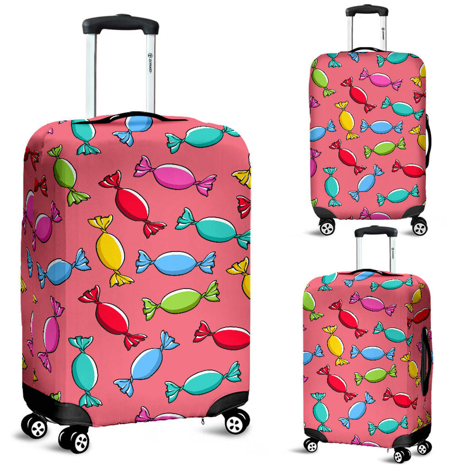 Colorful Wrapped Candy Pattern Luggage Covers