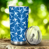 Airplane Pattern In The Sky Tumbler