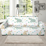 Cute Rhino Pattern Sofa Slipcover