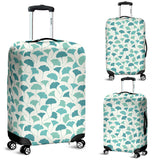 Green Ginkgo Leaves Pattern Luggage Covers