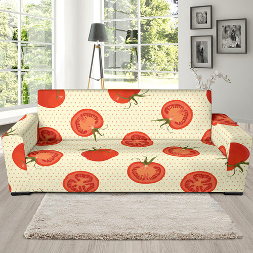 Tomato Dot Background Sofa Slipcover