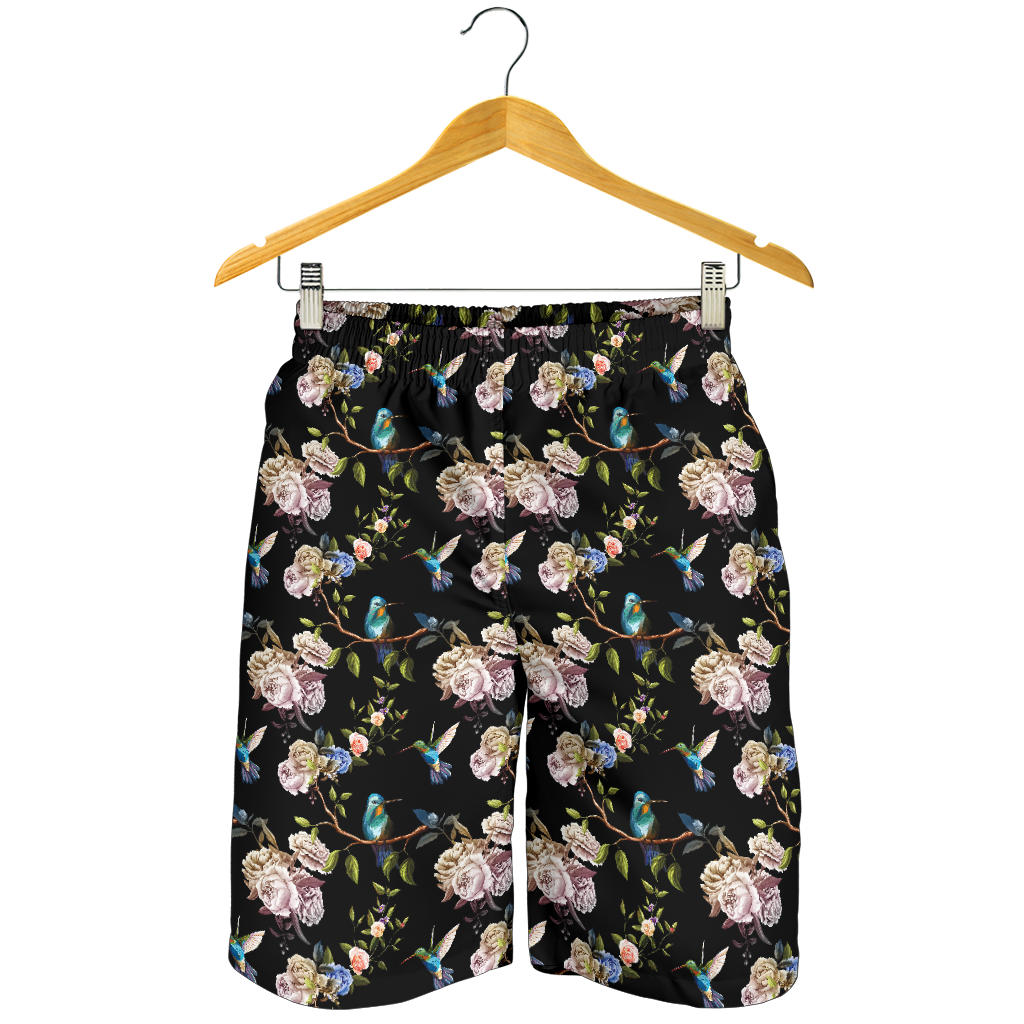 Hummingbird Pattern Print Design 03 Men Shorts