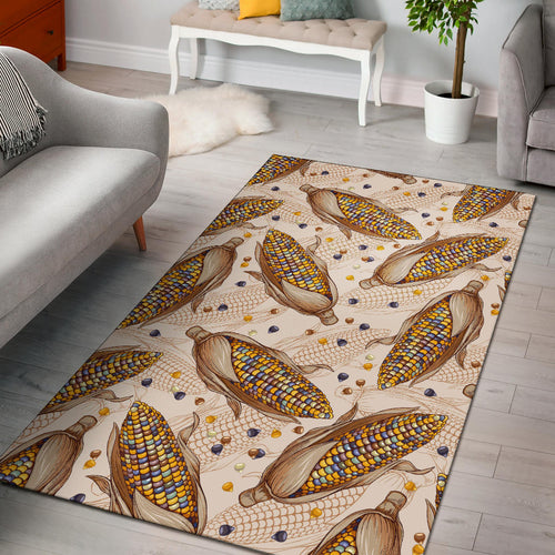Corn Pattern Print Design 03 Area Rug