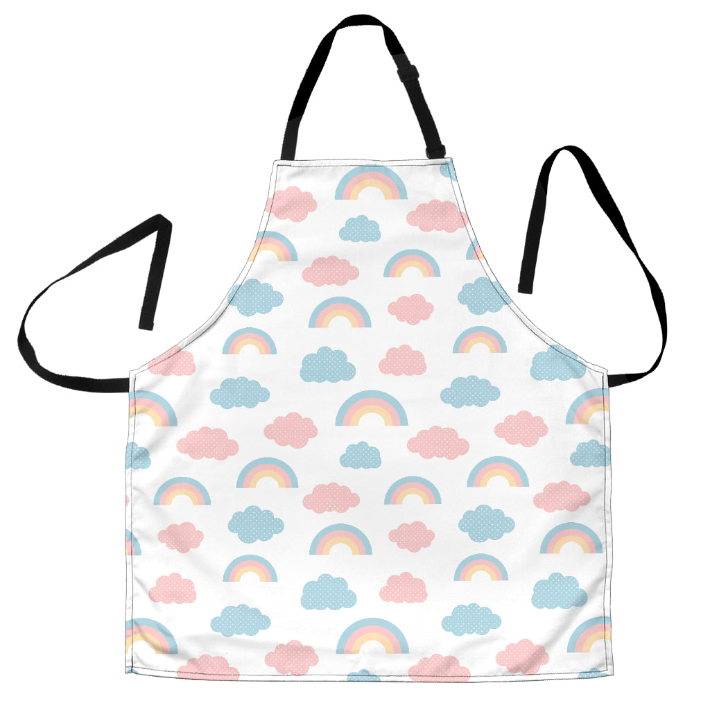 Cute Rainbow Clound Pattern Adjustable Apron