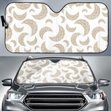 Cool Gold Moon Abstract Pattern Car Sun Shade