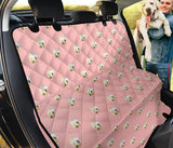 Cute Hamster Cheese Pattern Pink Background Dog Car Seat Covers