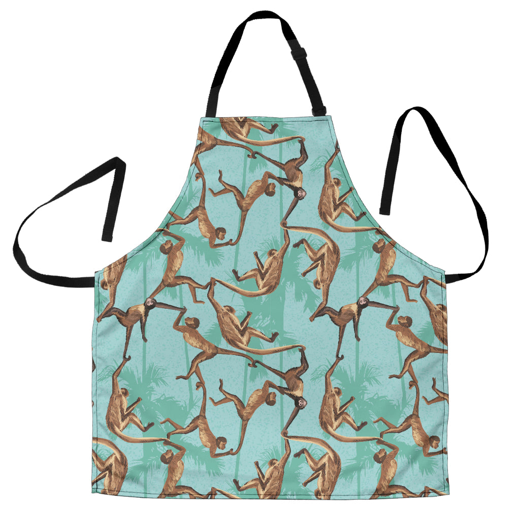 Monkey Palm Tree Background Adjustable Apron