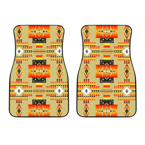 Seven Tribes Tan Front Car Mats (Set Of 2)