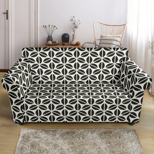 Coffee Bean Abstract Modern Pattern Loveseat Couch Slipcover
