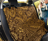 Cocoa Beans Tribal Polynesian Pattern Background Dog Car Seat Covers