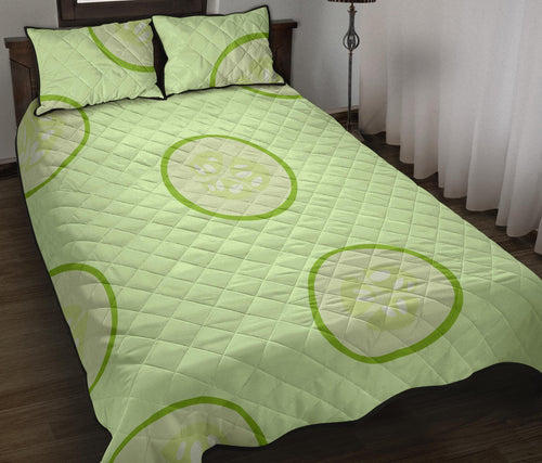 Cucumber pattern Quilt Bed Set