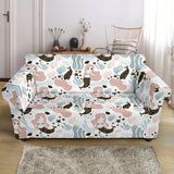 Cute Mermaid Pattern Loveseat Couch Slipcover