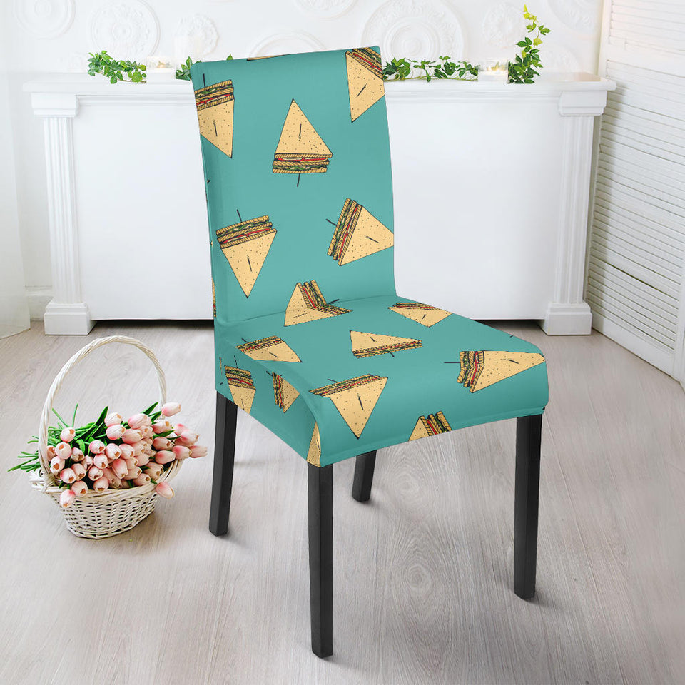 Sandwich Pattern Print Design 03 Dining Chair Slipcover