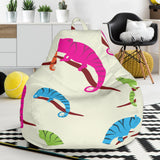 Colorful Chameleon Lizard Pattern Bean Bag Cover