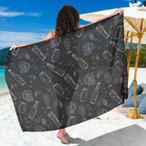 Beer Hand Drawn Pattern Sarong