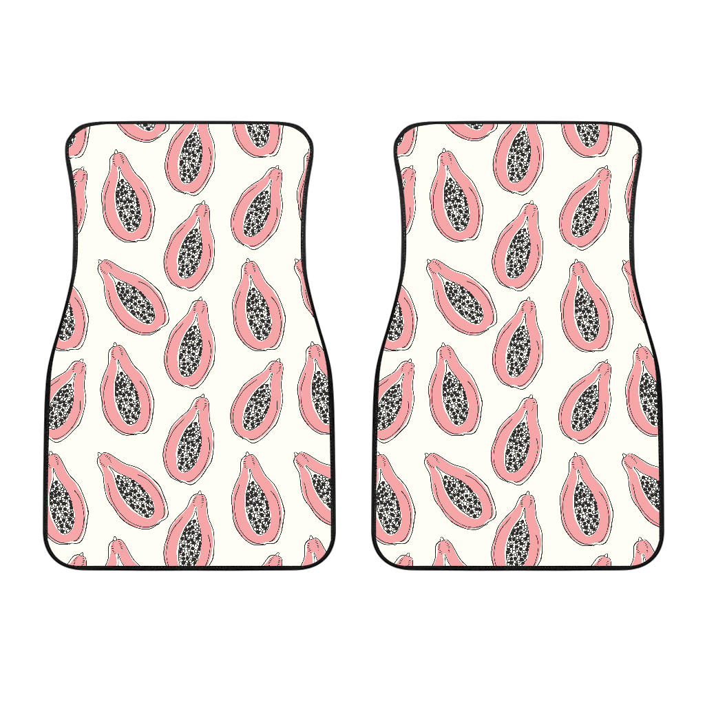 Papaya Pattern Front Car Mats