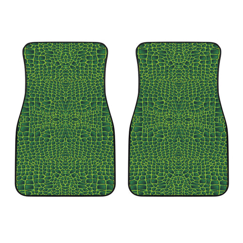 Crocodile Skin Printed Front Car Mats