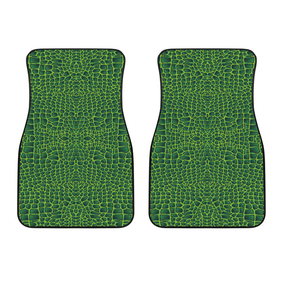Crocodile Skin Printed Front Car Mats