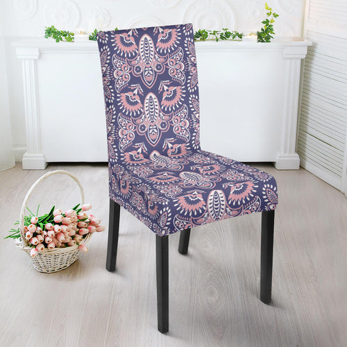 Indian Batik Style Pattern Dining Chair Slipcover