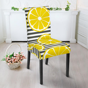 Slice Of Lemon Design Pattern Dining Chair Slipcover