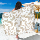 Cool Gold Moon Abstract Pattern Sarong