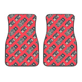 Camera Pattern Print Design 05 Front Car Mats
