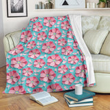 3D Sakura Cherry Blossom Pattern Premium Blanket