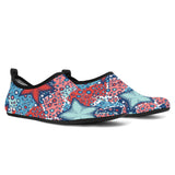 Hand Drawn Colorful Starfish Aqua Shoes