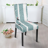Crows Christmas Hat Scarf Dining Chair Slipcover